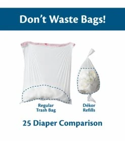 Dekor Diaper Dekor Mini Diaper Pail - White -Baby Products Store dekor diaper dekor mini diaper pail white 123