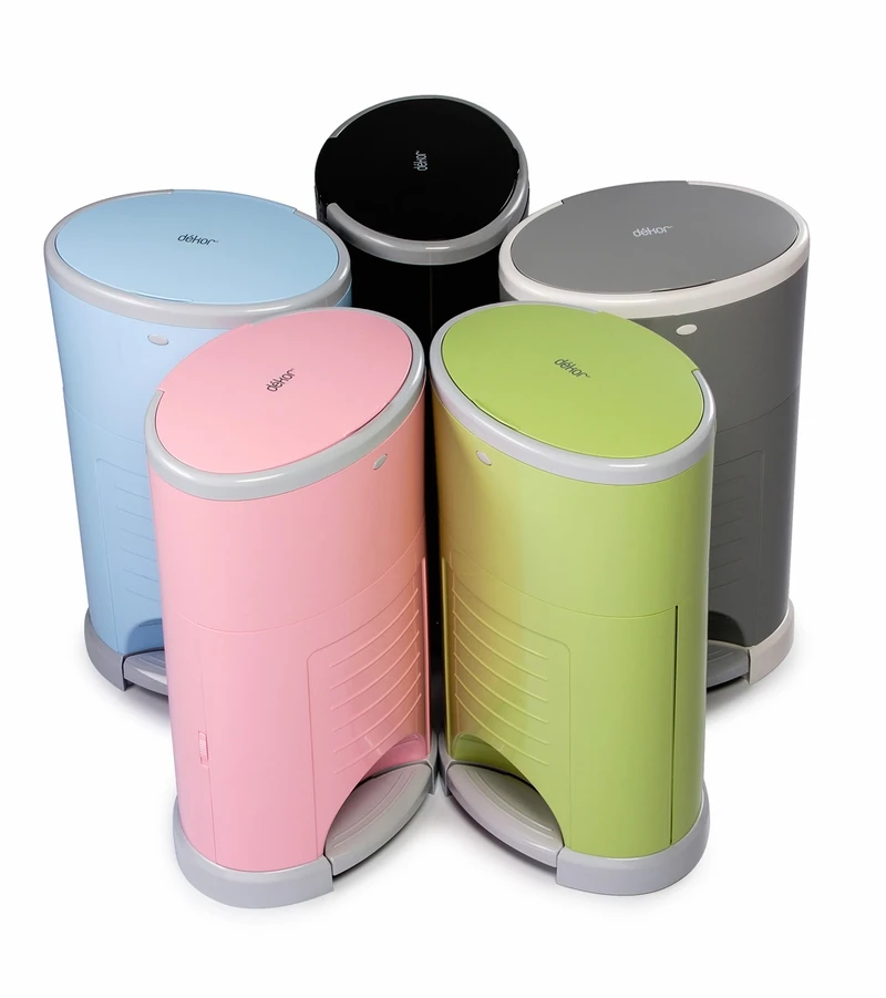 Dekor Diaper Dekor Plus Diaper Pail - Soft Blue 4 Dekor Diaper Dekor Plus Diaper Pail - Soft Blue - Image 2