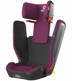 Diono Monterey 5iST FixSafe Belt Positioning High Back Booster Car Seat - Purple Plum