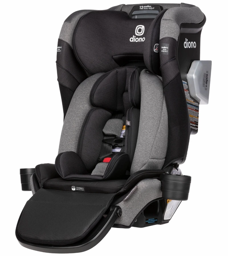 Diono Radian 3QXT+ Narrow All-in-One Convertible Car Seat - Black Jet 3 Diono Radian 3QXT+ Narrow All-in-One Convertible Car Seat - Black Jet