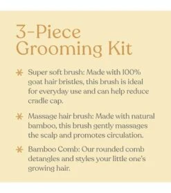 EllaOla 3-Piece Bamboo Brush & Comb Set -Baby Products Store ellaola 3 piece bamboo brush comb set 7