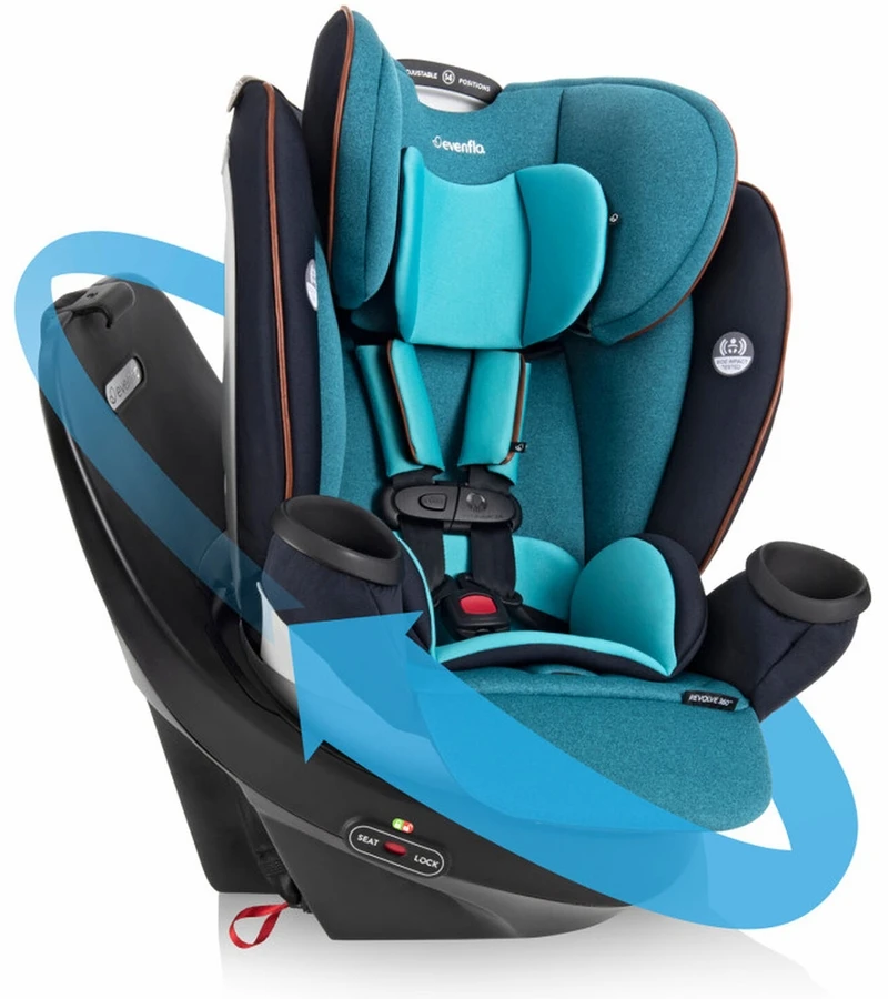 Evenflo GOLD Revolve360 Rotating All-In-One Car Seat - Sapphire Blue 3 Evenflo GOLD Revolve360 Rotating All-In-One Car Seat - Sapphire Blue