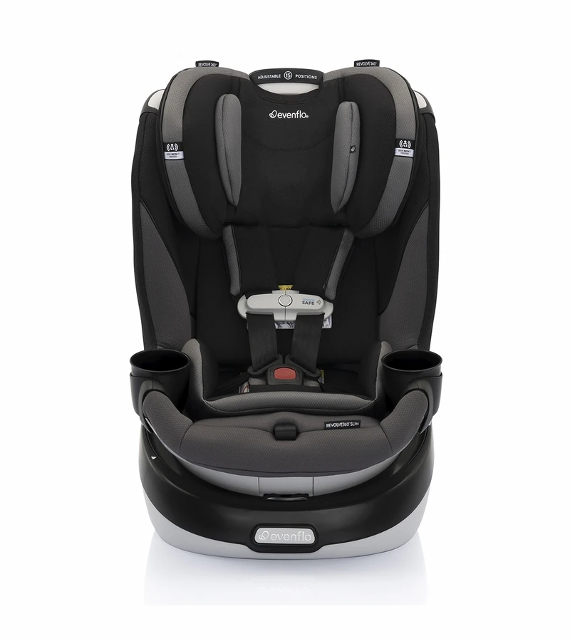 Evenflo GOLD SensorSafe Revolve 360 Slim 2-in-1 Rotational Convertible Car Seat - Obsidian 4 Evenflo GOLD SensorSafe Revolve 360 Slim 2-in-1 Rotational Convertible Car Seat - Obsidian - Image 2