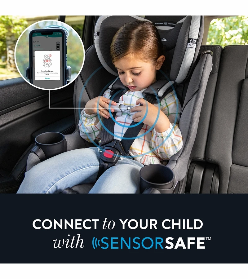 Evenflo GOLD SensorSafe Revolve 360 Slim 2-in-1 Rotational Convertible Car Seat - Obsidian 7 Evenflo GOLD SensorSafe Revolve 360 Slim 2-in-1 Rotational Convertible Car Seat - Obsidian - Image 5