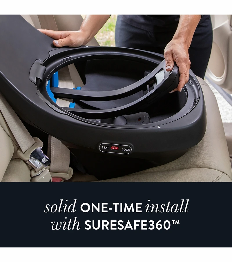 Evenflo GOLD SensorSafe Revolve 360 Slim 2-in-1 Rotational Convertible Car Seat - Obsidian 8 Evenflo GOLD SensorSafe Revolve 360 Slim 2-in-1 Rotational Convertible Car Seat - Obsidian - Image 6