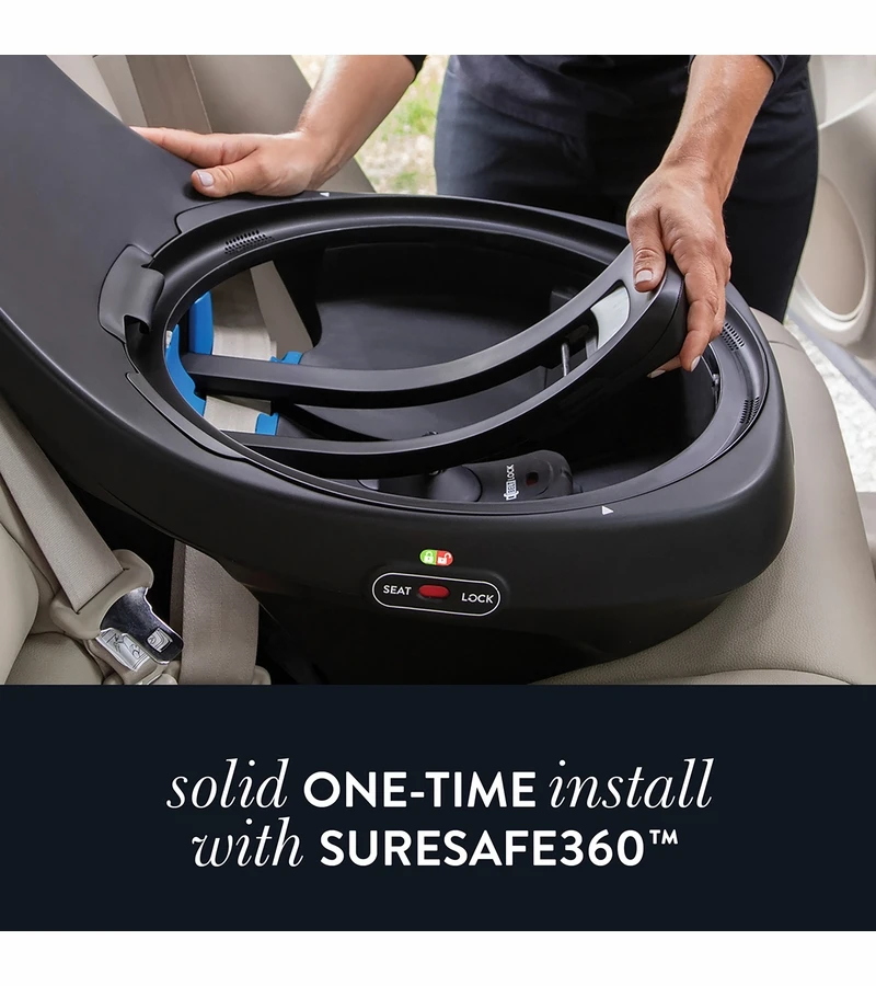 Evenflo GOLD SensorSafe Revolve360 Extend Rotational All-In-One Convertible Car Seat - Opal Pink 6 Evenflo GOLD SensorSafe Revolve360 Extend Rotational All-In-One Convertible Car Seat - Opal Pink - Image 4