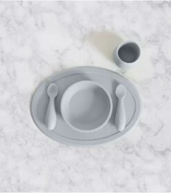 EZPZ First Foods Set - Gray -Baby Products Store ezpz first foods set blue 130 1