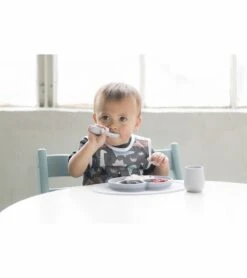 EZPZ First Foods Set - Pewter -Baby Products Store ezpz first foods set blue 132