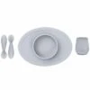 EZPZ First Foods Set - Pewter -Baby Products Store ezpz first foods set pewter 55