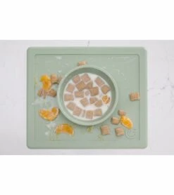 EZPZ Happy Mat Placemat & Bowl - Sage -Baby Products Store ezpz happy mat placemat bowl sage 161
