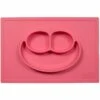 EZPZ Happy Mat Placemat & Plate - Coral -Baby Products Store ezpz happy mat placemat plate coral 145