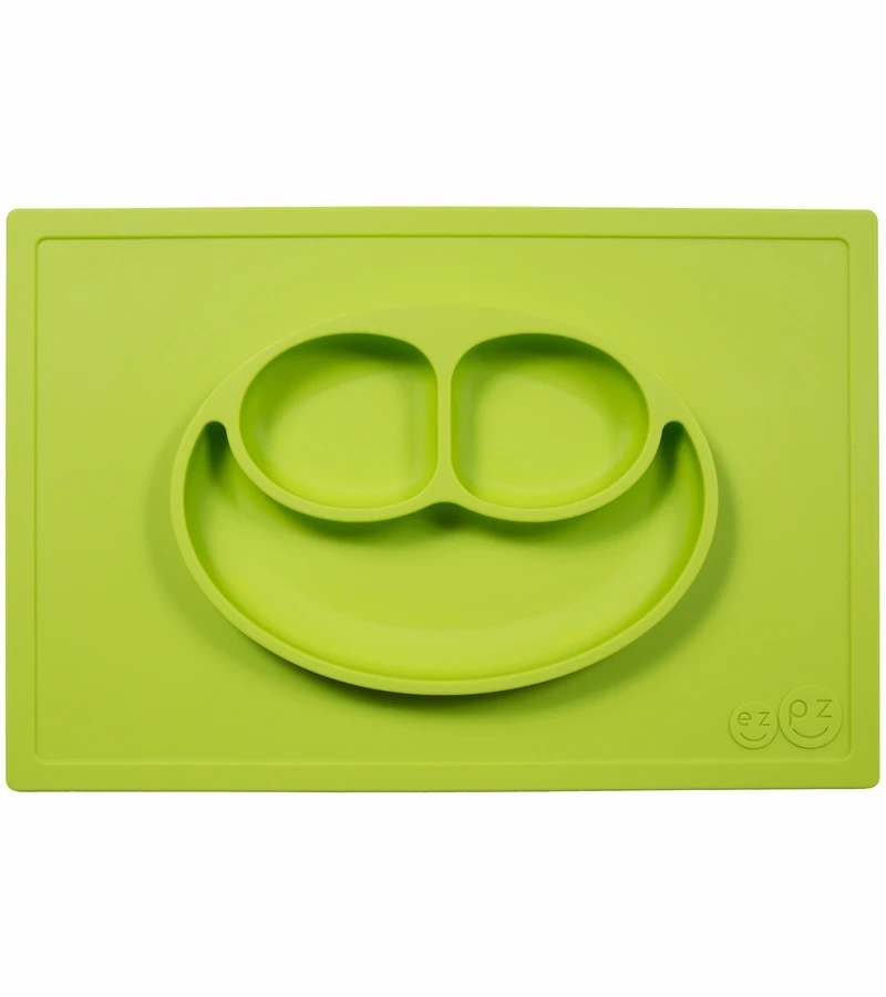 EZPZ Happy Mat Placemat & Plate - Lime 3 EZPZ Happy Mat Placemat & Plate - Lime