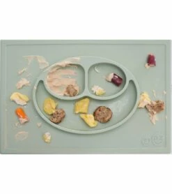EZPZ Happy Mat Placemat & Plate - Sage -Baby Products Store ezpz happy mat placemat plate sage 163