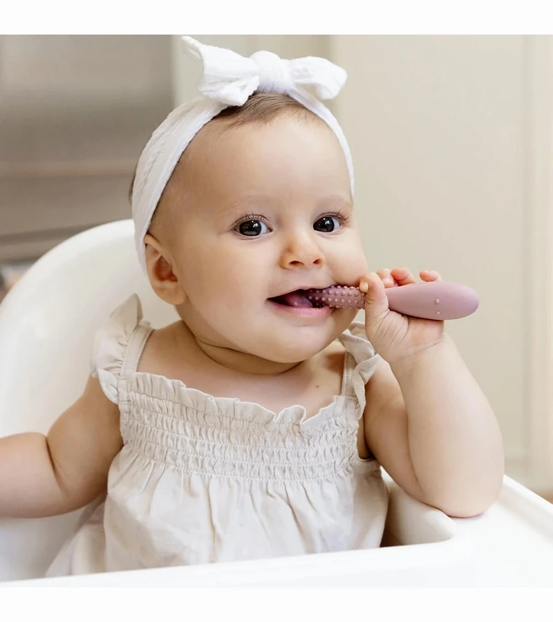 EZPZ Infant Bundle - First Foods Set + Oral Development Tools - Blush 7 EZPZ Infant Bundle - First Foods Set + Oral Development Tools - Blush - Image 5