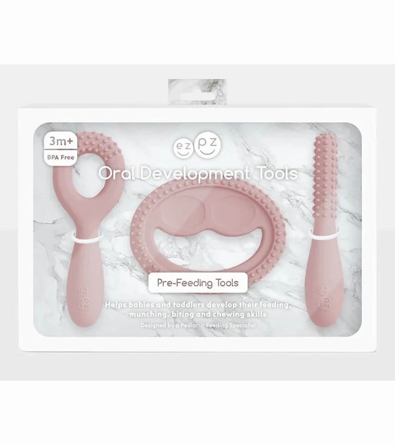 EZPZ Infant Bundle - First Foods Set + Oral Development Tools - Blush 5 EZPZ Infant Bundle - First Foods Set + Oral Development Tools - Blush - Image 3