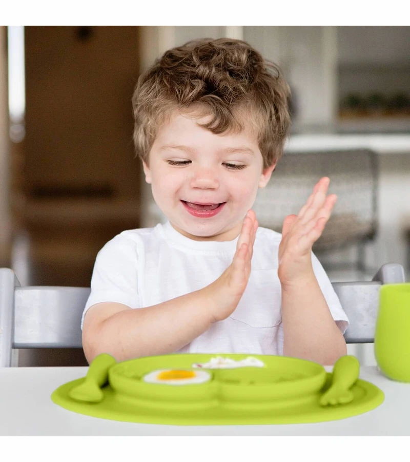 EZPZ Mini Feeding Set - Lime 5 EZPZ Mini Feeding Set - Lime - Image 3