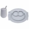 EZPZ Mini Feeding Set - Pewter -Baby Products Store ezpz mini feeding set pewter 42