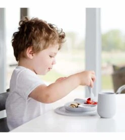 EZPZ Mini Feeding Set - Pewter -Baby Products Store ezpz mini feeding set pewter 9