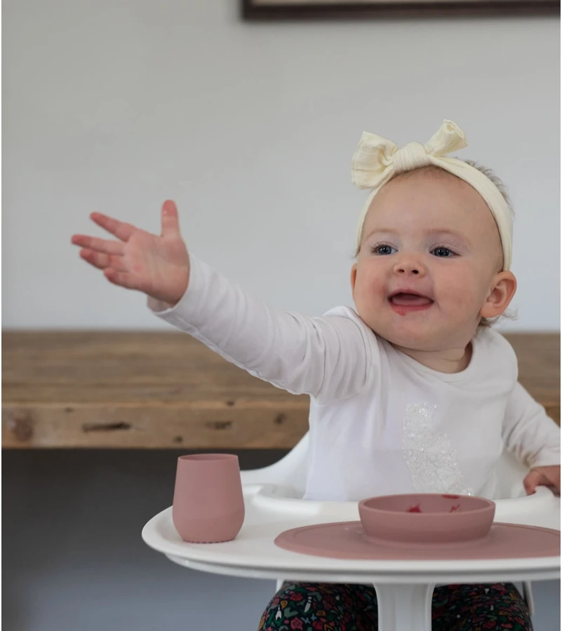 EZPZ Tiny Cup Training Cup - Blush 4 EZPZ Tiny Cup Training Cup - Blush - Image 2