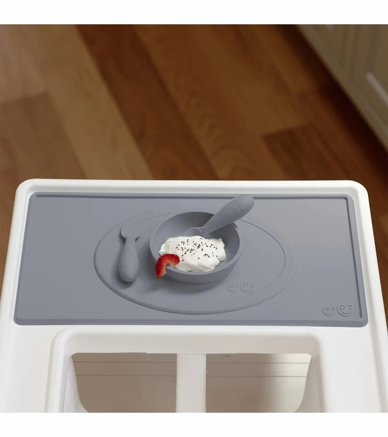 EZPZ Tiny Placemat - Pewter 7 EZPZ Tiny Placemat - Pewter - Image 5