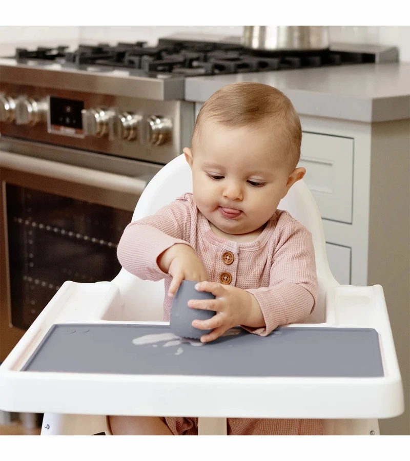 EZPZ Tiny Placemat - Pewter 8 EZPZ Tiny Placemat - Pewter - Image 6