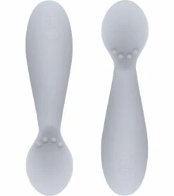 EZPZ Tiny Spoon, Twin Pack - Pewter