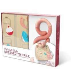 Fred & Friends Chill Baby Dressed To Spill Bib & Teether Set - Fisherman