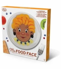 Fred & Friends Food Face Plate - Ms. Food Face - Brown