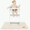 Gathre High Chair Mat, Mini - Ivory -Baby Products Store gathre high chair mat mini ivory 7