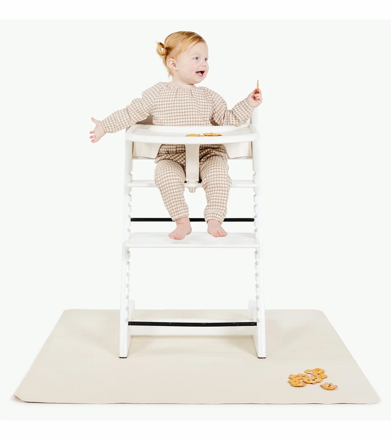 Gathre High Chair Mat, Mini - Ivory 3 Gathre High Chair Mat, Mini - Ivory