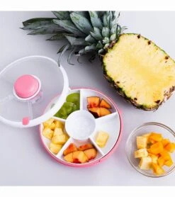 GoBe Kids Snack Spinner - Coral -Baby Products Store gobe kids snack spinner lemon yellow 11