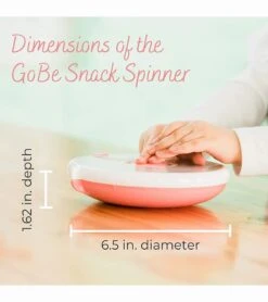 GoBe Kids Snack Spinner - Coral -Baby Products Store gobe kids snack spinner lemon yellow 8