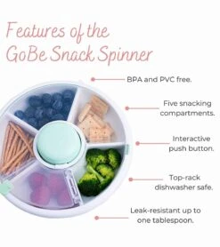 GoBe Kids Snack Spinner - Lemon Yellow -Baby Products Store gobe kids snack spinner lemon yellow 9 1