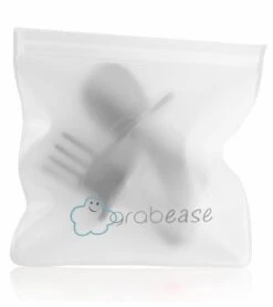Grabease First Self Feeding Utensil Set - Gray -Baby Products Store grabease first self feeding utensil set gray 176