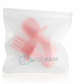 Grabease First Self Feeding Utensil Set - Orange -Baby Products Store grabease first self feeding utensil set orange 138