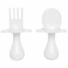 Grabease First Self Feeding Utensil Set - White -Baby Products Store grabease first self feeding utensil set white 144