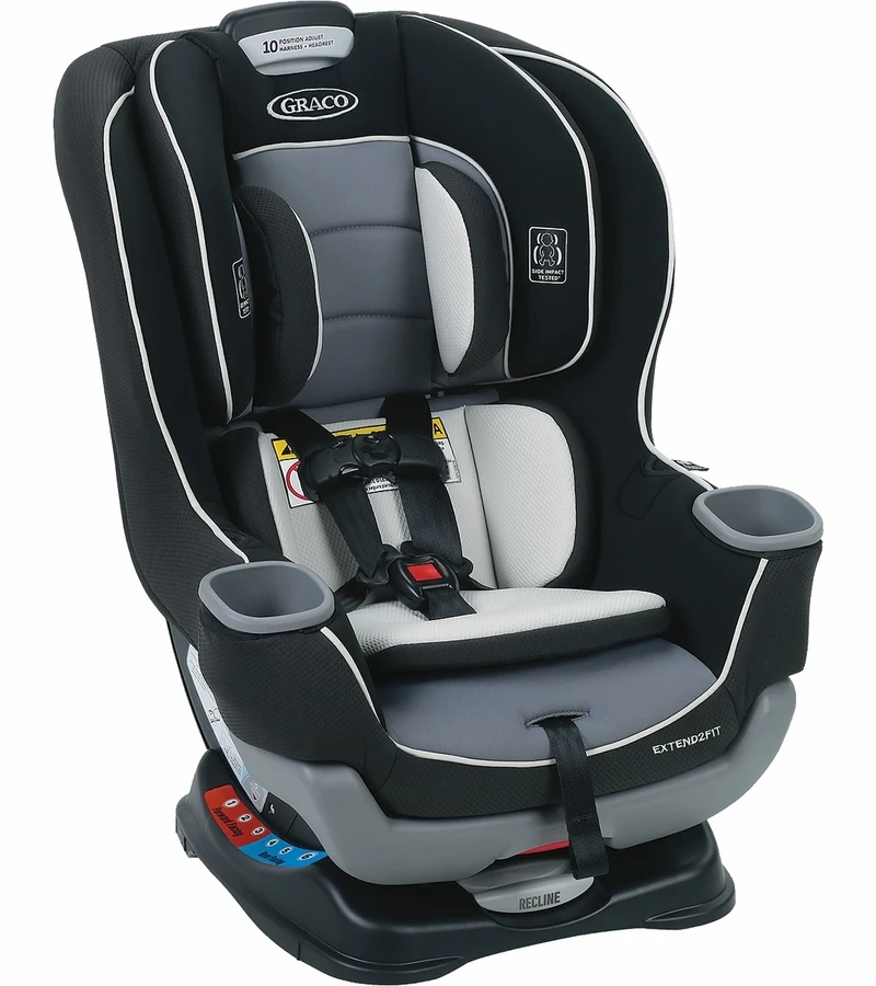 Graco Extend2Fit Convertible Car Seat - Gotham 4 Graco Extend2Fit Convertible Car Seat - Gotham - Image 2