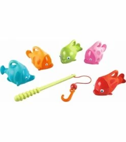 HABA Ocean Fishing Fun Bath Toy With 5 Squirting Fish