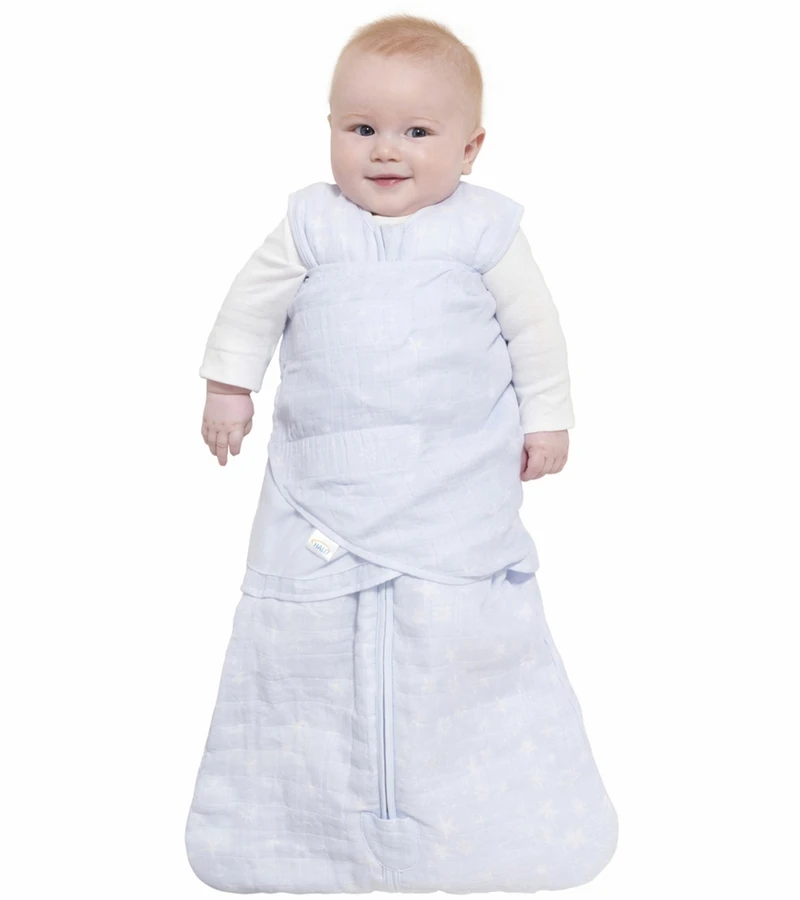 Halo SleepSack Quilted Muslin Swaddle - Constellation Blue (Small) 5 Halo SleepSack Quilted Muslin Swaddle - Constellation Blue (Small) - Image 3