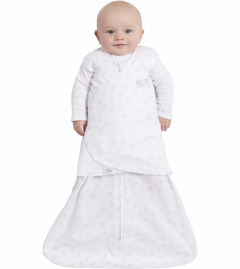 Halo SleepSack Swaddle - Twinkle Grey (Small) 6 Halo SleepSack Swaddle - Twinkle Grey (Small) - Image 4