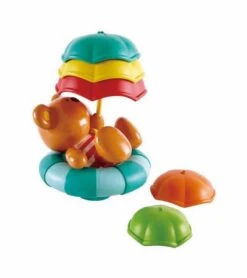 Hape Teddy's Umbrella Stackers Bath Toy