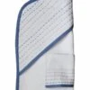 Hello Spud Organic Cotton Hooded Towel And Washcloth Set - Diagonal Pintuck Blue-Gray -Baby Products Store hello spud organic cotton hooded towel and washcloth set diagonal pintuck blue gray 48