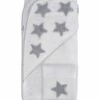 Hello Spud Organic Cotton Hooded Towel And Washcloth Set - Gray Stars -Baby Products Store hello spud organic cotton hooded towel and washcloth set gray stars 83