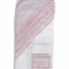Hello Spud Organic Cotton Hooded Towel And Washcloth Set - Petite Ruffle Pink -Baby Products Store hello spud organic cotton hooded towel and washcloth set petite ruffle pink 121
