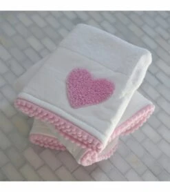 Hello Spud Organic Cotton Washcloth 3-Pack - Pink Hearts -Baby Products Store hello spud organic cotton washcloth 3 pack pink hearts 105