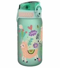 Ion8 Leak Proof Kids Water Bottle, 13oz - Llamas