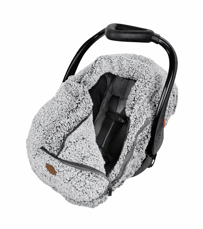 JJ Cole Cuddly Car Seat Cover - Gray 4 JJ Cole Cuddly Car Seat Cover - Gray - Image 2