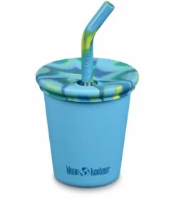 Klean Kanteen Kid Cup With Straw Lid, 10oz - Hawaiian Ocean