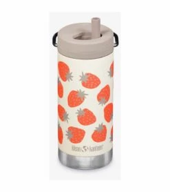 Klean Kanteen TKWide Insulated Bottle With Twist Cap, 12 Oz - Strawberries
