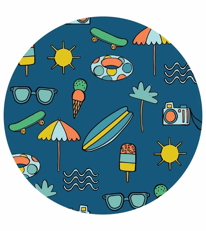 Little Sleepies Bamboo Viscose Swaddle + Hat Set - Surf's Up 6 Little Sleepies Bamboo Viscose Swaddle + Hat Set - Surf's Up - Image 4